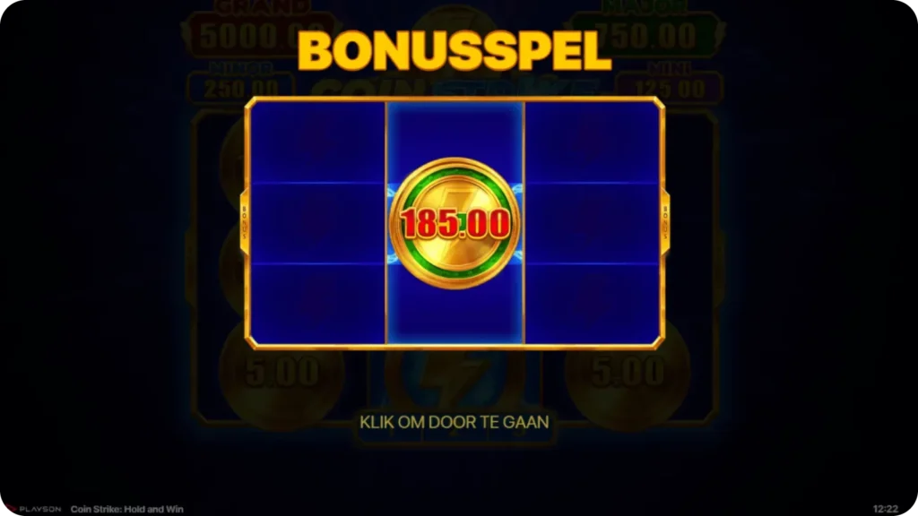 Bonusspel in de slot Coin Strike