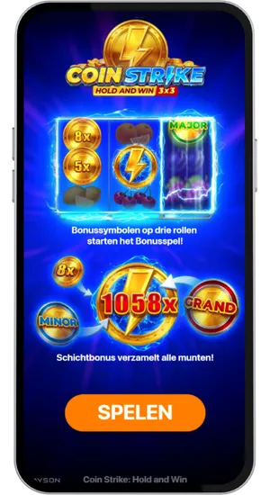Coin Strike bonusfeature teaser-scherm