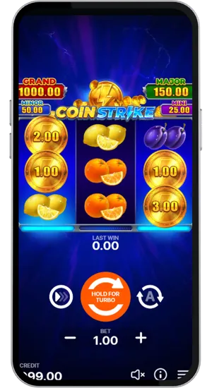 Coin symbols landing during base gameplay