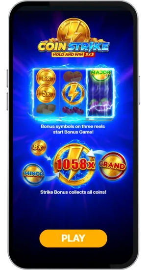 Ekran zapowiadający bonus w Coin Strike