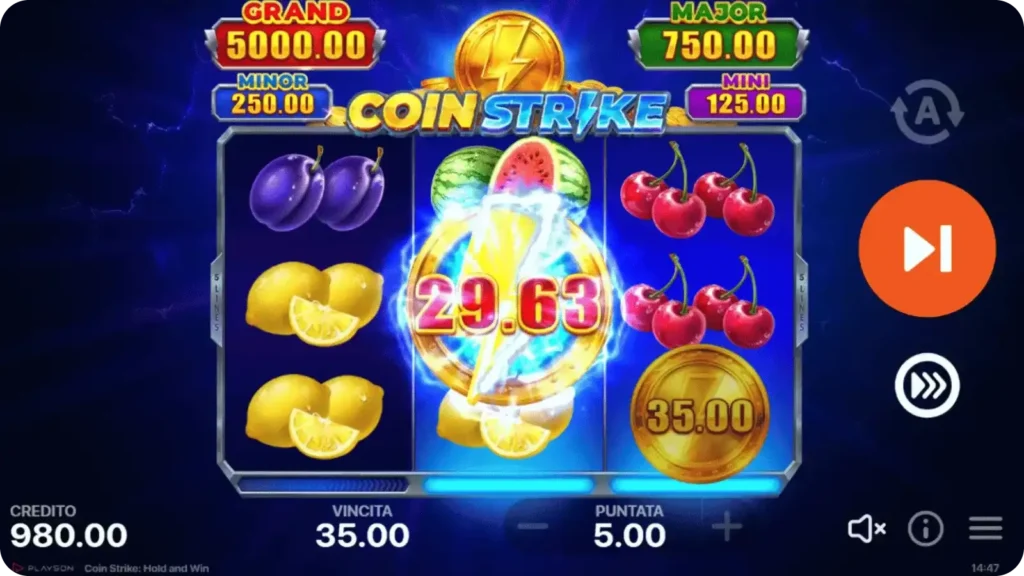 Funzione Hold and Win in Coin Strike