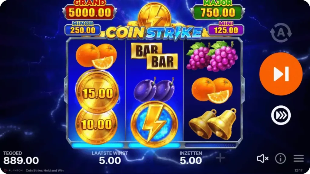 Hold and Win-feature in Coin Strike