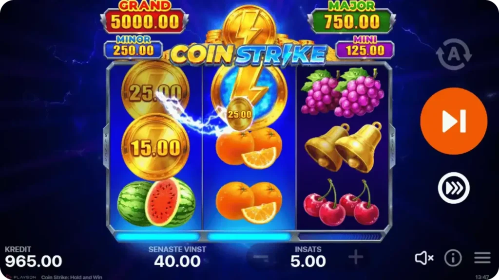 Hold and Win-funktionen i Coin Strike