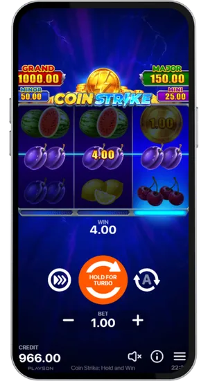 Ligne gagnante avec symboles