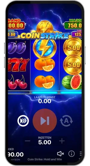 Muntsymbolen die landen tijdens het basisspel