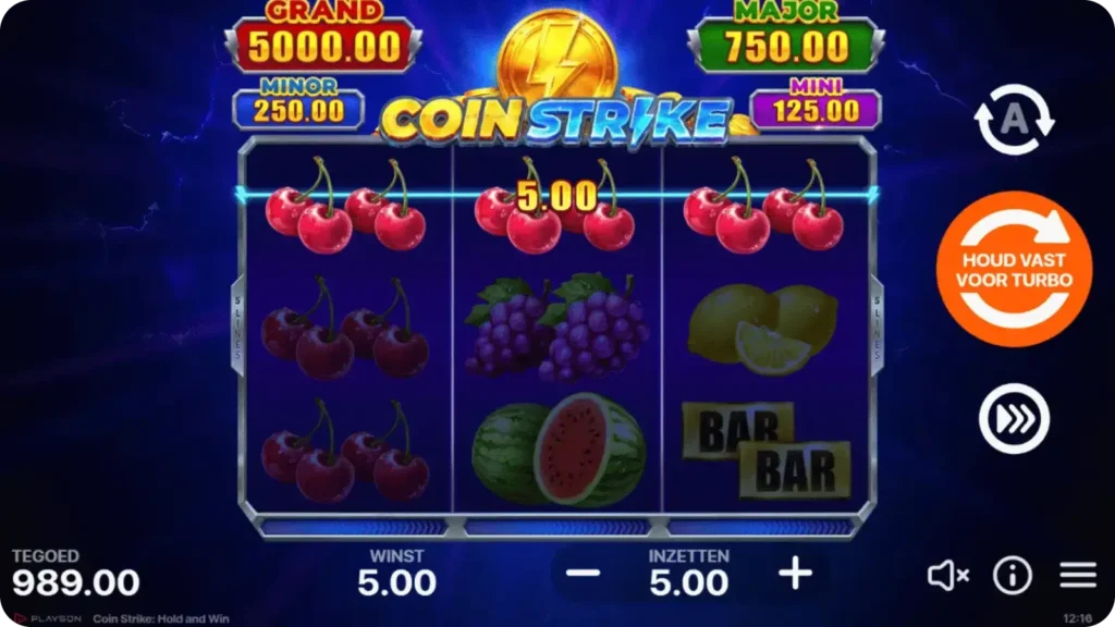 Pile of Gold-feature in de slot Coin Strike