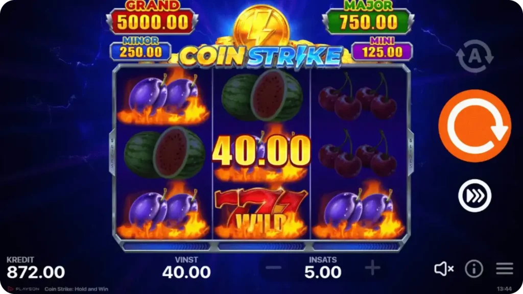 Pile of Gold-funktionen i slotten Coin Strike