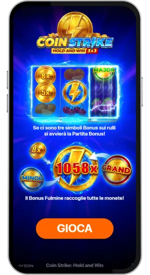 Schermata teaser della funzione bonus di Coin Strike