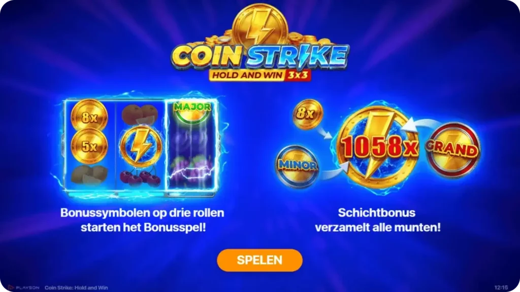 Thema en graphics in de slot Coin Strike