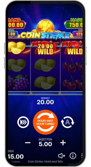 Winnende lijn met kerssymbolen