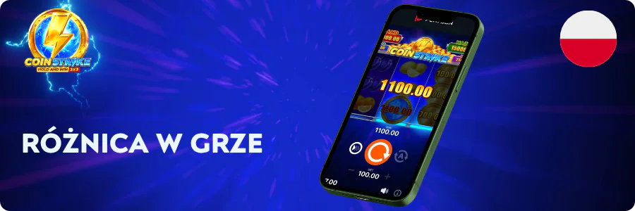 Różnica w grze Coin Strike