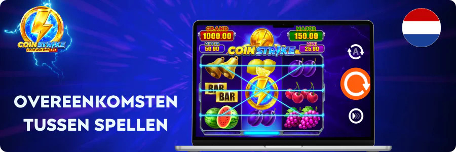 Overeenkomsten tussen spellen Coin Strike