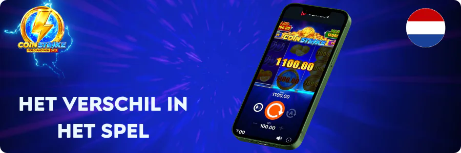 Het verschil in het spel Coin Strike